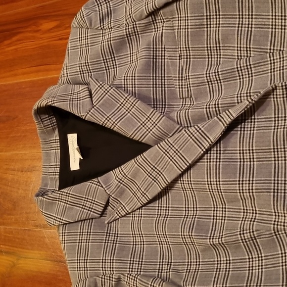 Treasure & Bond Plaid Blazer Gray Size Medium - Picture 5 of 16